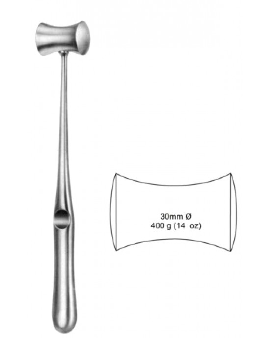 Williger B/Mallet Lead filled 400g, 30mm 24cm