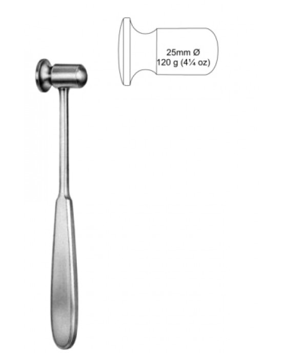 Doyen Bone Mallet dia 25mm, 120g, 21cm