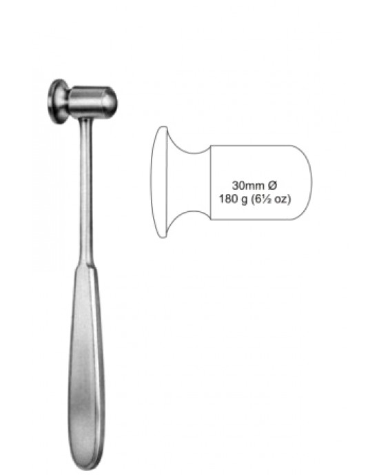 Doyen Bone Mallet dia 30mm, 180g, 21cm