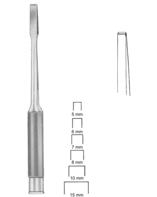 Cloward Bone Chisels   8mm 24cm/9 1/2