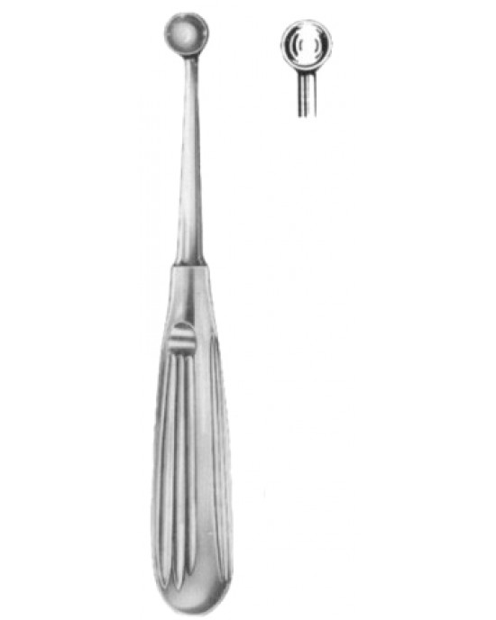 Bruns Bone Curettes 17cm/6 3/4