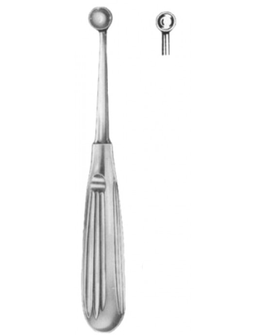 Bruns Bone Curettes 17cm/6 3/4