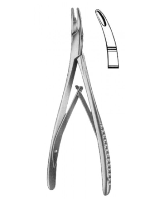 Lempert Bone Rongeur Forceps BJ Curved 19cm/7 1/2