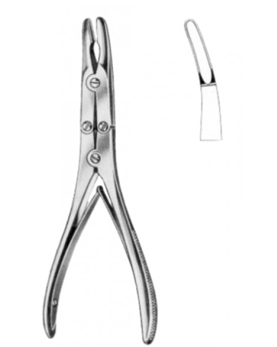 Bohler Bone Rongeur Forceps Curved M/Action 15cm/6