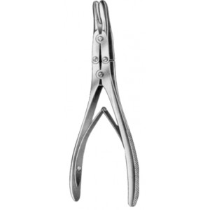 Ruskin Bone Rongeur Forceps Curved M/Action 23cm/9