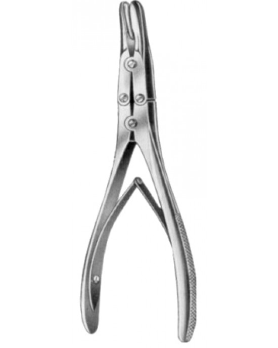 Ruskin Bone Rongeur Forceps Curved M/Action 23cm/9