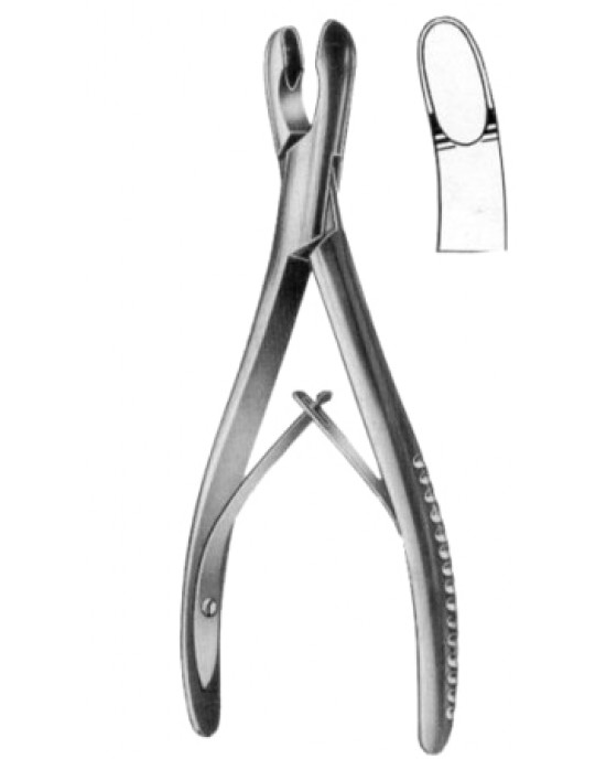 Luer Bone Rongeur Forceps BJ Curved 17cm/6 3/4