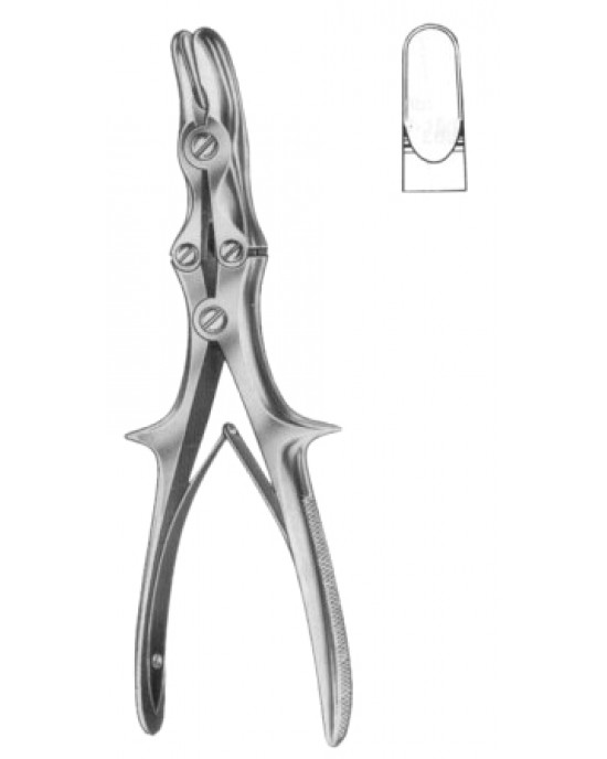 Stille-Luer Bone Rongeur Forceps M/Action Straight 22cm/8 3/4