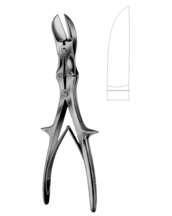 Stille-Liston Bone Cutting Forceps Angled M/Action 27cm/10 1/2