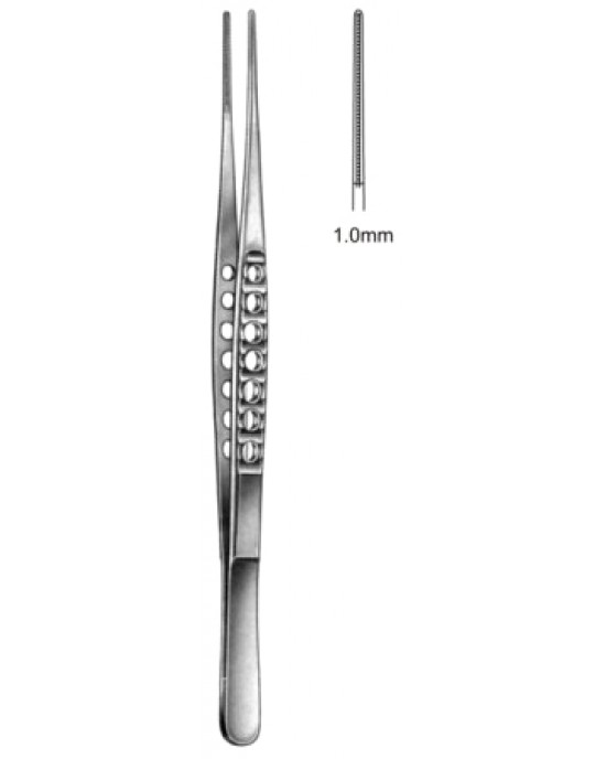 DeBakey-Light Fcps Atrauma 1.0mm, 15.0cm
