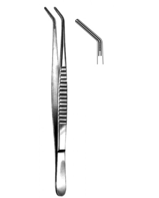 DeBakey Atraumatic Tissue Fcps 2mm ang. 16cm