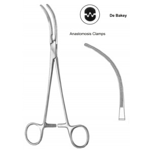 Glover(Potts) Atrauma Anastomosis Clamps BJ 21cm/8 1/4