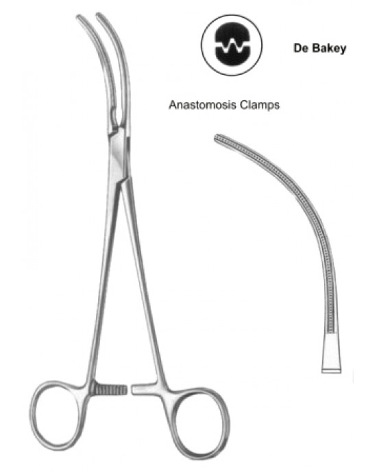 Glover(Potts) Atrauma Anastomosis Clamps BJ 21cm/8 1/4