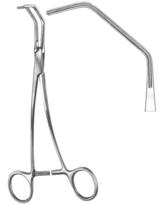 Satinsky/De Bakey Atrauma Tangential Occlusion Clamps BJ 27cm/10 1/2