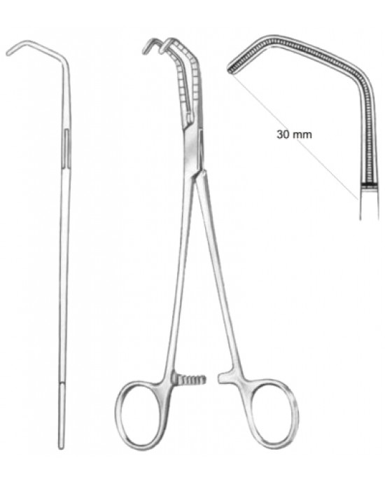 De Bakey-Beck Atrauma Cardiovascular Forceps BJ 30mm 20.5cm/8