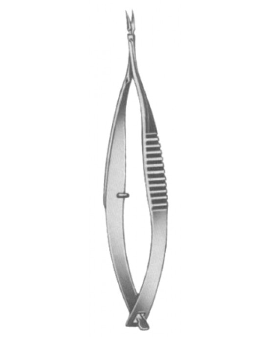 Vannas Iridectomy Scissors Curved 8cm/3 1/4
