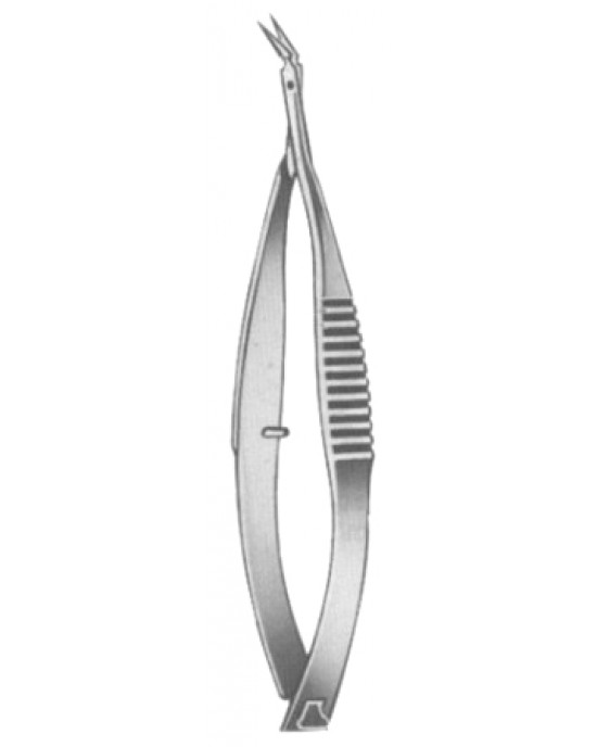 Vannas Iridectomy Scissors Angular 8cm/3 1/4