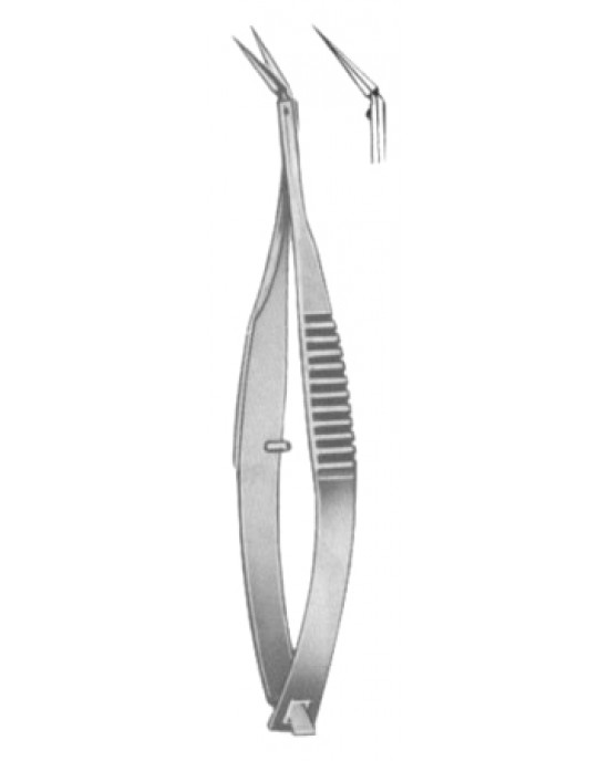 Vannas Mod, Tubingen Iridectomy Scissors Angular 8.5cm/3 1/2