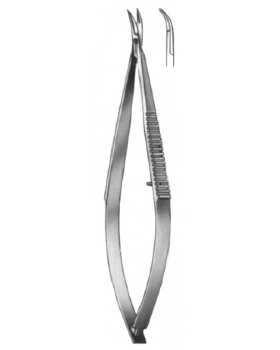 Castroviejo Iridectomy Scissors Curved 10cm/4