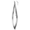 Aebli Iridectomy Scissors Curved on Flat 10cm/4