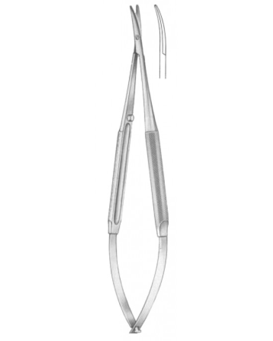Micro Scissors Curved Blunt Points14.5cm/5 3/4