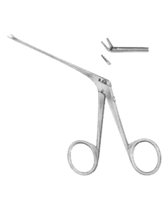 Micro Ear Polypus Forceps 0.9 x 1.1mm Cup-Shaped 8cm/3 1/4