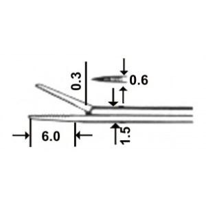 Micro Ear Polypus Dressing Forceps 0.3mm 8cm/3 1/4