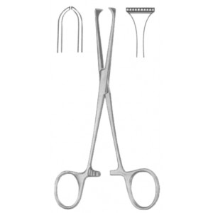 Allis-Adair Intestinal Atrauma Tissue Forceps BJ 15cm/6