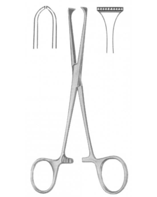 Allis-Adair Intestinal Atrauma Tissue Forceps BJ 15cm/6