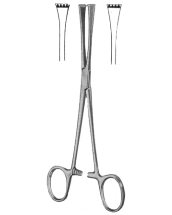 Lockwood-Allis Intestinal Atrauma Tissue Forceps BJ 20cm/8