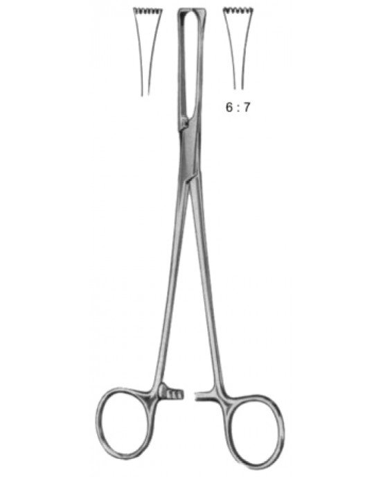 Thoms-Allis Intestinal Atrauma Tissue Forceps BJ 20cm/8