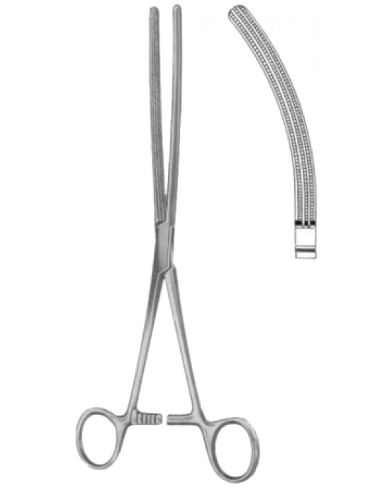 Doyen-Atrauma Intestinal Clamps Forceps BJ Curved 16cm/6 1/4
