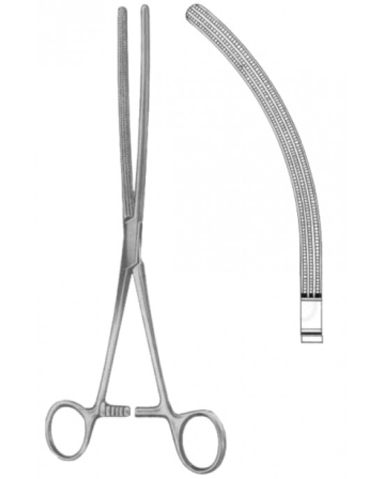 Doyen-Atrauma Intestinal Clamps Forceps BJ Curved 18cm/7
