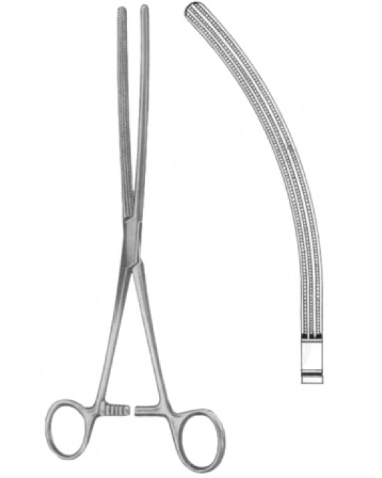 Doyen-Atrauma Intestinal Clamps Forceps BJ Curved 21cm/8 1/4