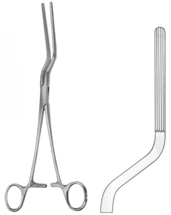 Brunner Atrauma Intestinal Clamps Forceps BJ 24cm/9 1/2