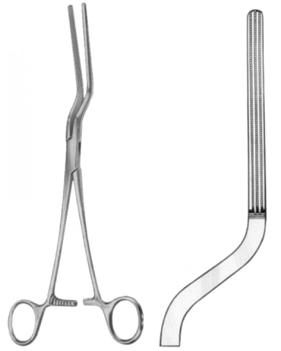 Brunner Atrauma Intestinal Clamps Forceps BJ 24cm/9 1/2