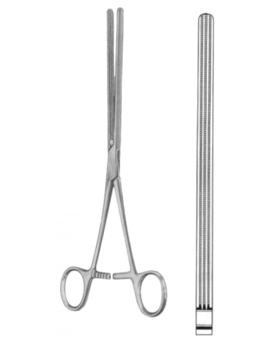 Kocher-Atrauma Intestinal Clamps Forceps BJ Straight  25cm/10