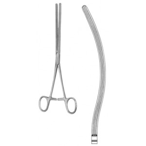 Kocher-Atrauma Intestinal Clamps Forceps BJ Curved 28cm/11