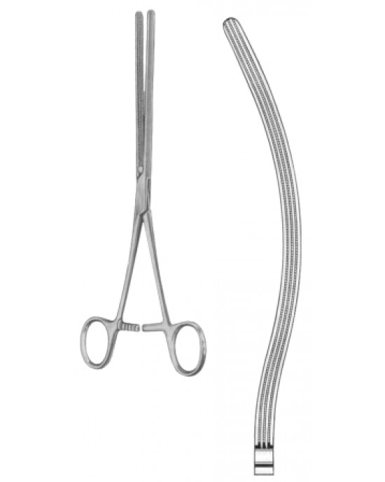 Kocher-Atrauma Intestinal Clamps Forceps BJ Curved 28cm/11