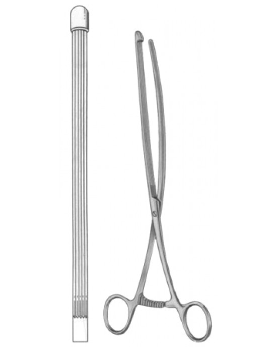 Nussbaum Intestinal Clamps Forceps BJ Curved 25cm/10