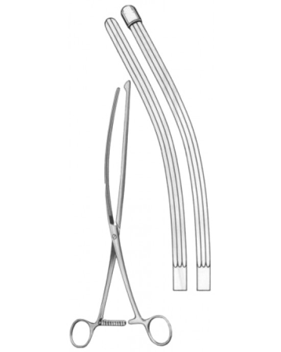 Nussbaum Stomach Clamps Forceps BJ Curved 30cm/12