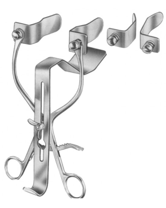 Millin Bladder Retractors Complete With Lateral and Central Blades