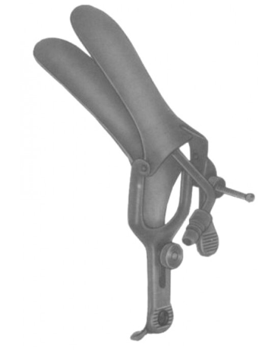 Grave Vaginal Speculas 101mmx35mm Black Insulated For Laser Surgery