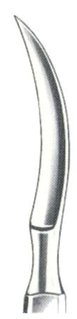 Bergmann Dissecting Knives 14.5cm/5 3/4" Fig # 4