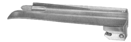 Guedel-Negus Laryngoscope Blades Fig # 3, working length 110mm, Women's
