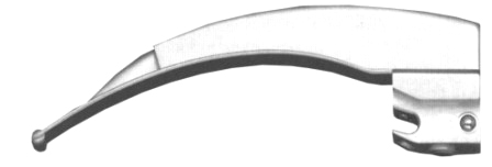 Fiber Optic Laryngoscope Blades Fig # 2, working length 90mm, Adolescent's