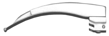 Fiber Optic Laryngoscope Blades Fig # 3, working length 110mm, Women's