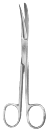 Deaver Operating Scissors Curved 14.5cm/5 3/4" Sh/Bl