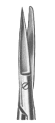 Wagner Fine Scissors 12cm/4 3/4" Fig # 2 Sh/Bl
