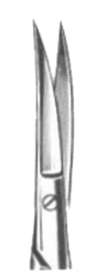 Wagner Fine Scissors Curved 12cm/4 3/4" Fig # 3 Sh/Sh